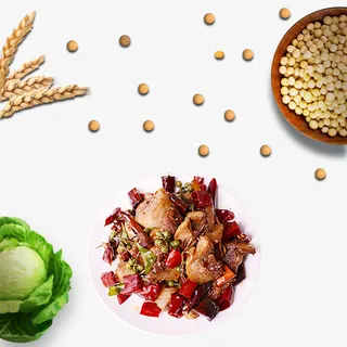 美食，食材，黄豆，麦子，白菜免抠