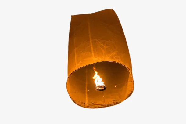 古风夜晚孔明灯免扣素材免抠