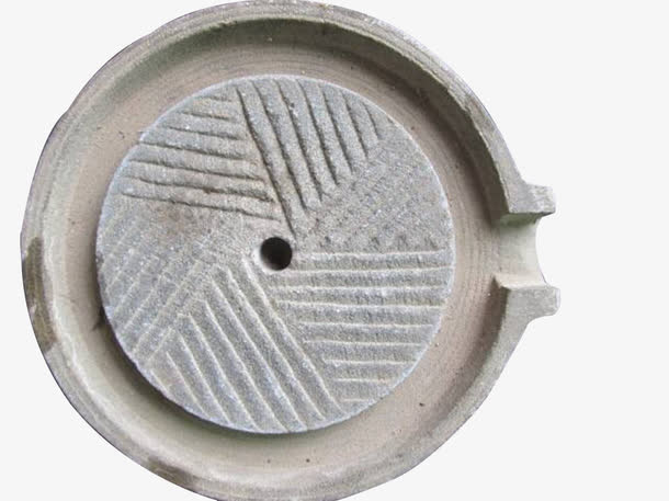 石头石磨磨盘矢量免抠