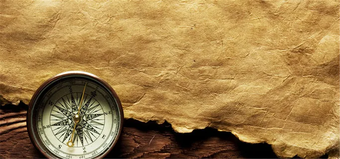 复古纸和怀表背景高清