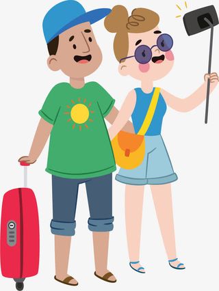 度蜜月旅游自拍照免抠