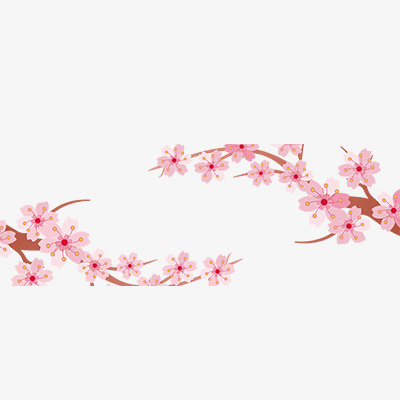 粉色  花朵  桃花  樱花  花瓣免抠
