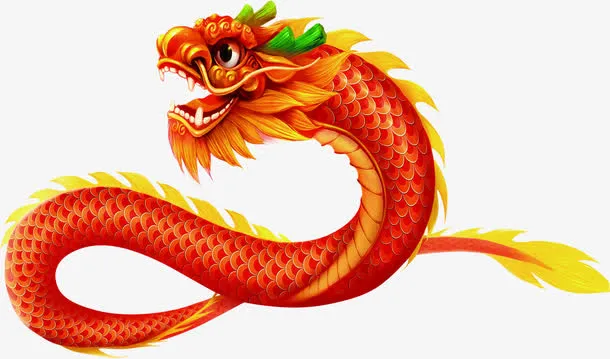 端午节龙舟金龙中国风免抠