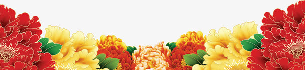 牡丹花边框免抠