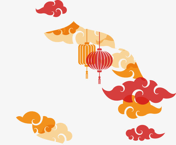 祥云纹样装饰免抠