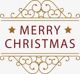 欧式花藤标题框圣诞节免抠