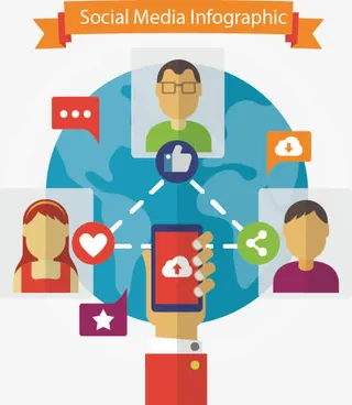 矢量手绘扁平人物免抠