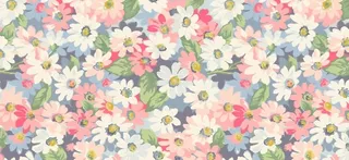 小清新碎花平铺彩色海报背景高清