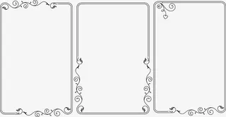 黑色细纹路边框免抠