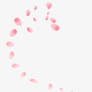 粉色漂浮梦幻花瓣免抠