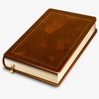 手绘创意牛皮纸米娜书本免抠