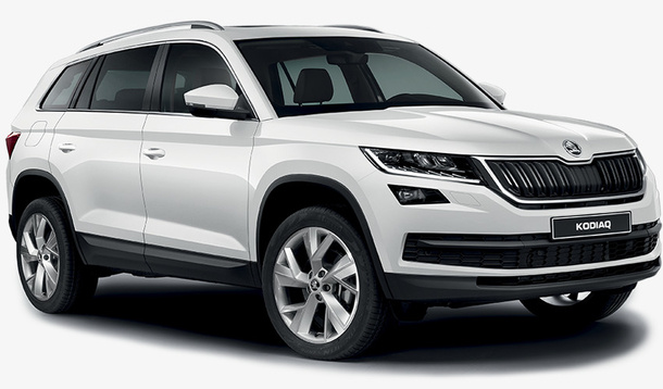 实物斯柯达白色汽车免抠免抠