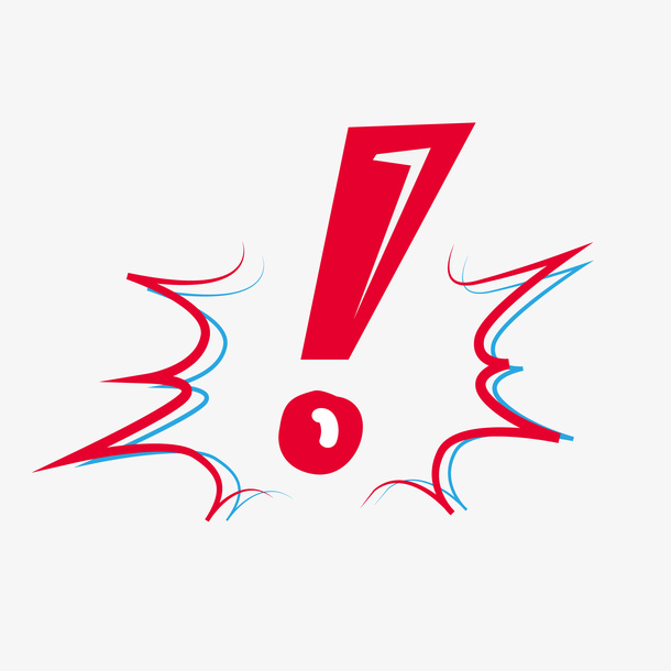 符号感叹号红色叹号免抠