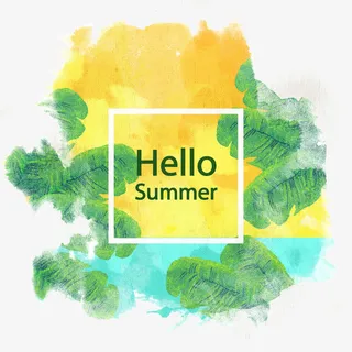 夏季海报素材免抠