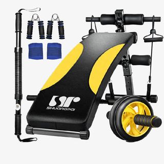 仰卧起坐板健身器材免抠