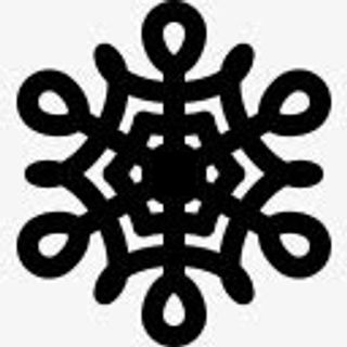 黑色雪花图案免抠