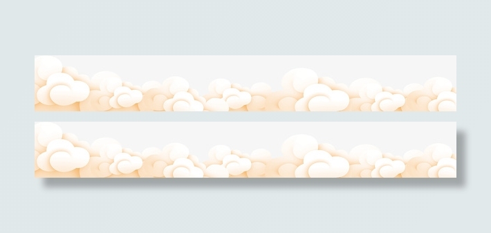 古典祥云   白色  红色  云免抠