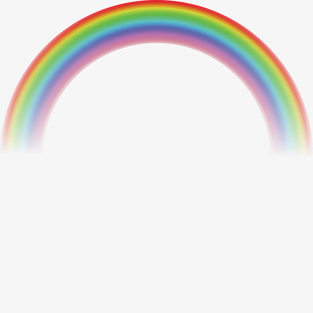 矢量彩虹素材图片免抠