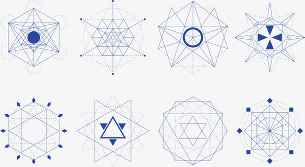 神秘几何图案免抠