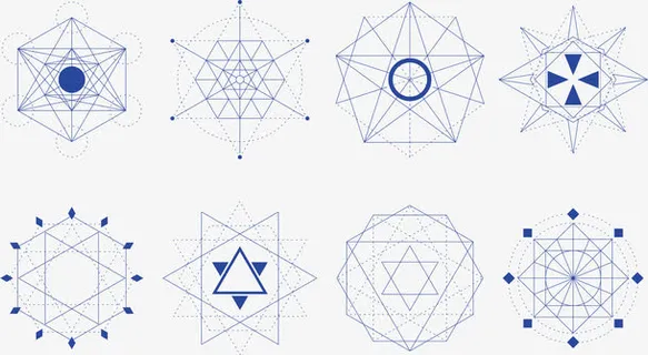神秘几何图案免抠