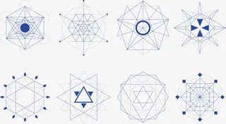 神秘几何图案免抠