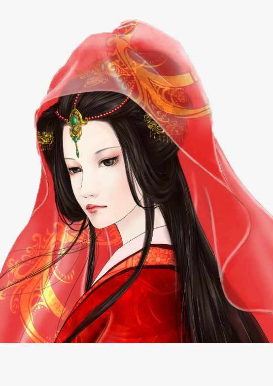 美女嫁衣免抠