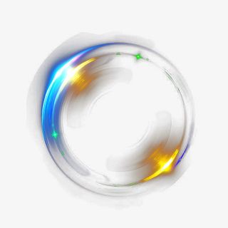 手绘创意圆形光环免抠图免抠
