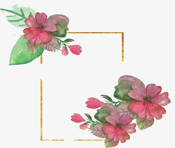 花朵边框免抠