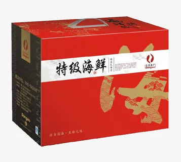 海鲜礼盒包装免抠 海鲜礼盒包装免抠