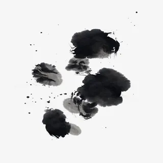 中国风笔触墨迹笔刷免抠