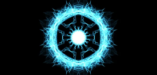 炫酷神秘冰蓝背景高清