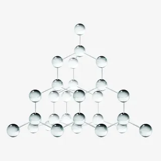 透明化学分子结构矢量素材免抠