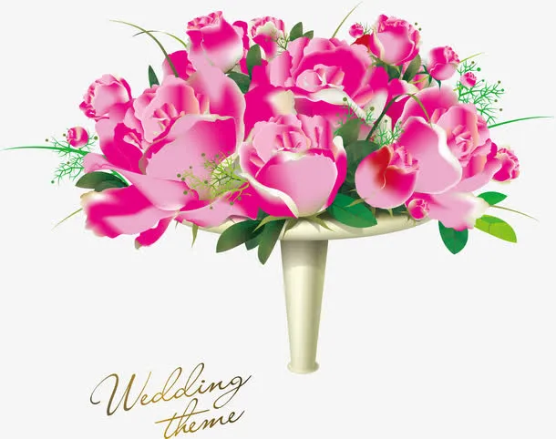 结婚花束免抠