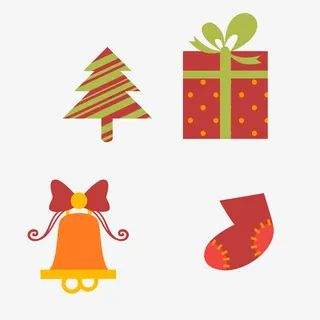 圣诞节卡通素材矢量图免抠