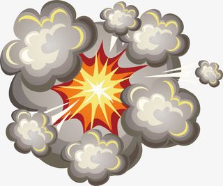 爆炸的创意烟雾笔刷免抠
