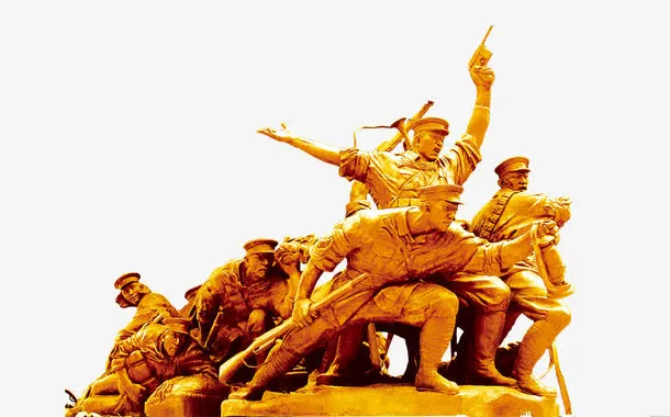 长征英雄雕像免抠