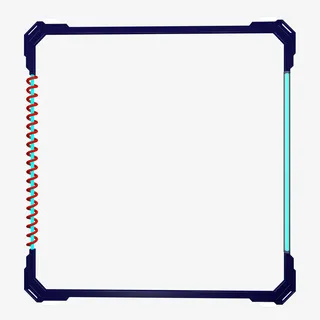 游戏提示 边框 科技 电路免抠