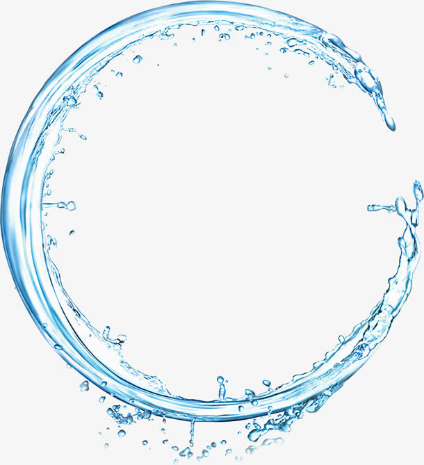 免抠透明水圈水珠免抠