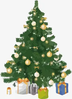 圣诞节手绘彩色圣诞节礼物png免抠节日圣诞节元素