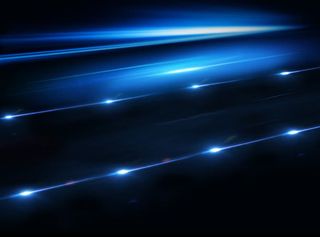 蓝色科技感光效透明免抠