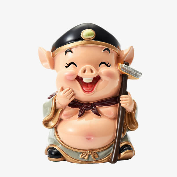 q版猪八戒二师兄摆件摆设免抠