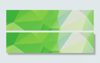 绿色几何图形背景banner高清