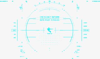 蓝色  hud 科幻 scifi免抠