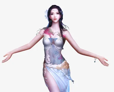 游戏人物女子美女装饰图片免抠