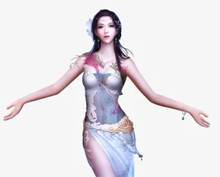 游戏人物女子美女装饰图片免抠