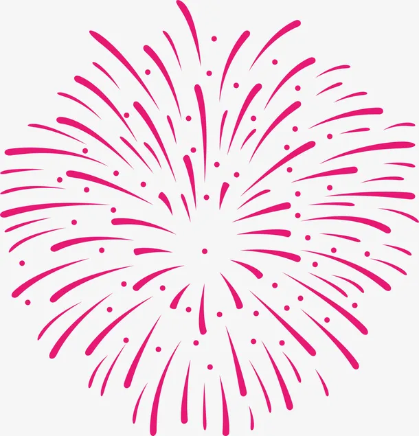 春节燃放烟花爆竹免抠