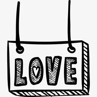 爱的招牌图标免抠