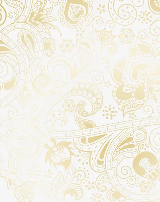 文艺风黄色花纹底纹免抠