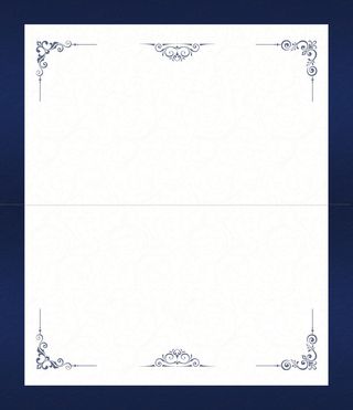 对折邀请函内页免抠