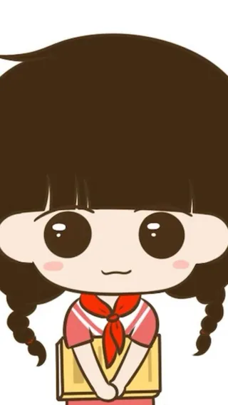 卡通女孩H5背景高清